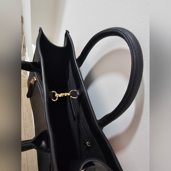 Like Dreams Black Tote with Pink Patch Details - Picture 13 of 16